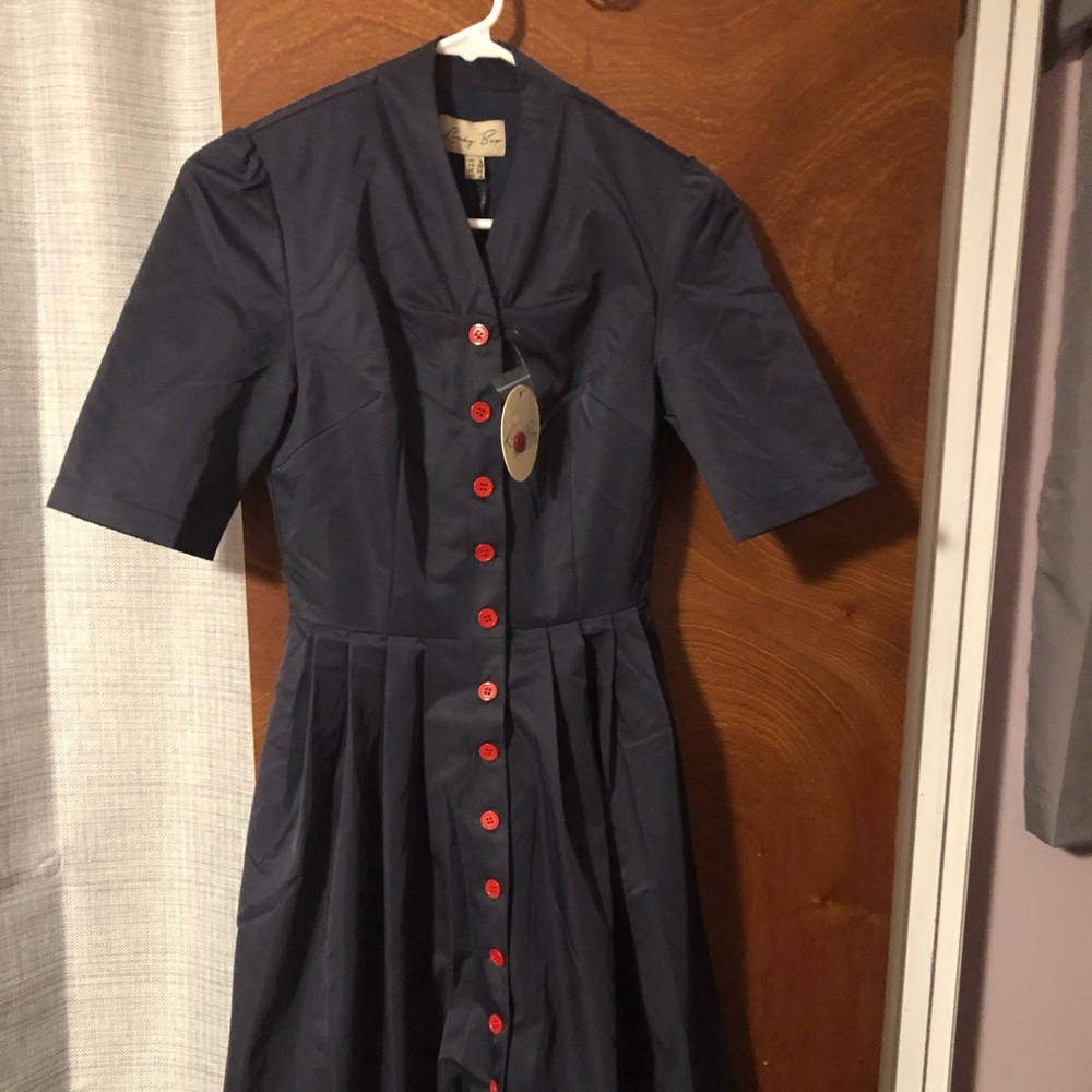 Vintage Navy Dress